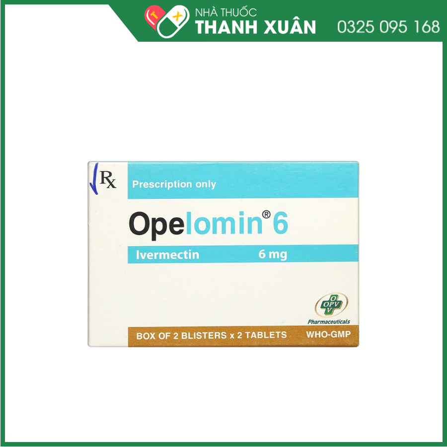 Opelomin 6 điều trị giun chỉ, giun lươn
